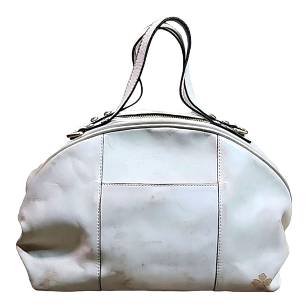 Patricia Nash Fiora cream ivory tooled dome satchel - Picture 14 of 15